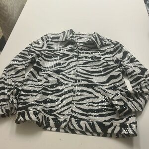 alfred dunner full zip light weight jacket